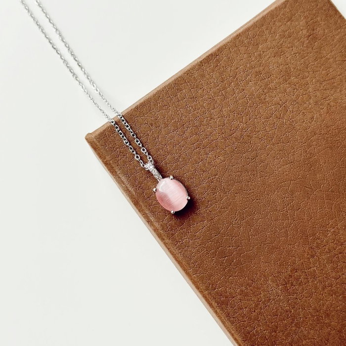 Heliophilia Silver Bella Grey Collar de Acero Rosa y Plata